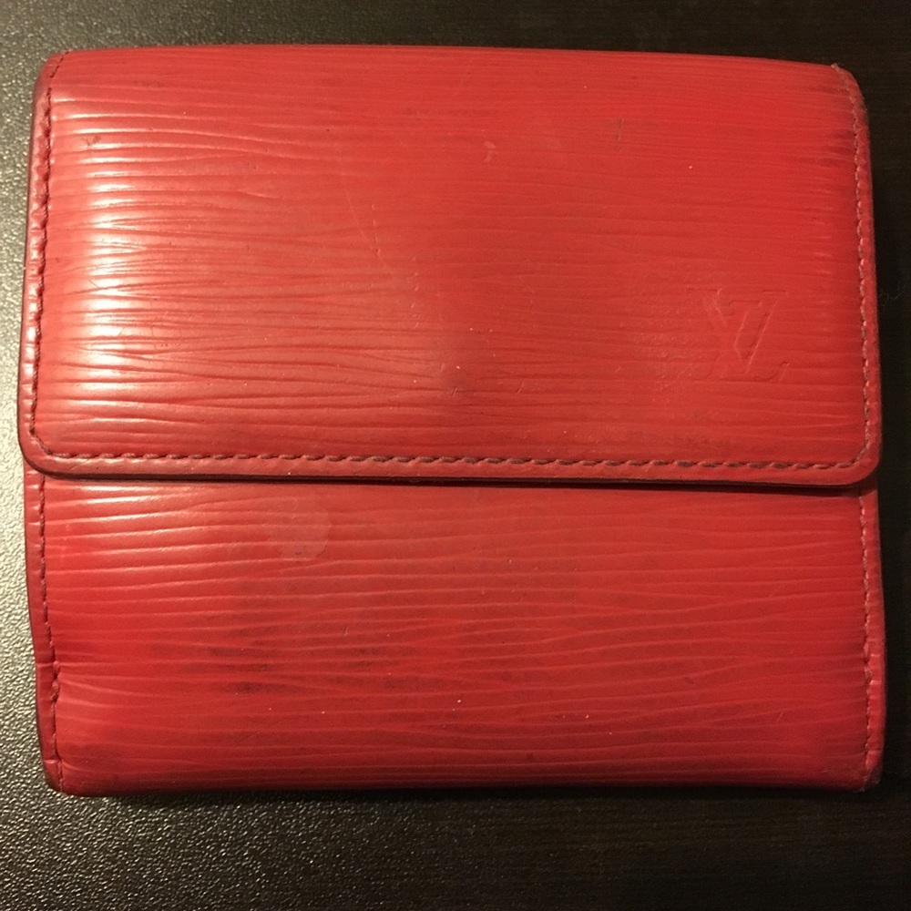Louis Vuitton Red Epi Leather Wallet